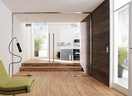 frameless front door